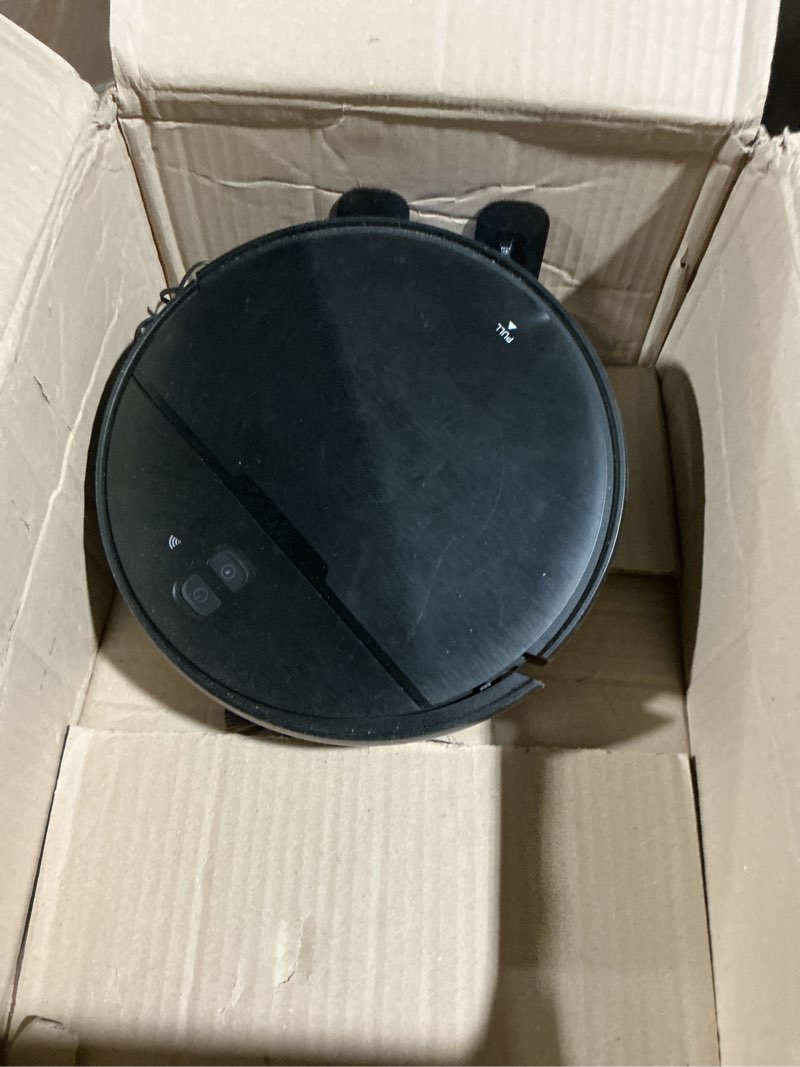 Condition photo showing As Is for Robot Vacuum Cleaner and Mop Combo, 2-in-1 Robotic Vacuums with APP/WiFi/Remote, Robot Vacuum with Strong Suction, Mopping, Schedule, Self-Charging, Quiet, for Hard Floor, Pet Hair, Low Pile Carpet