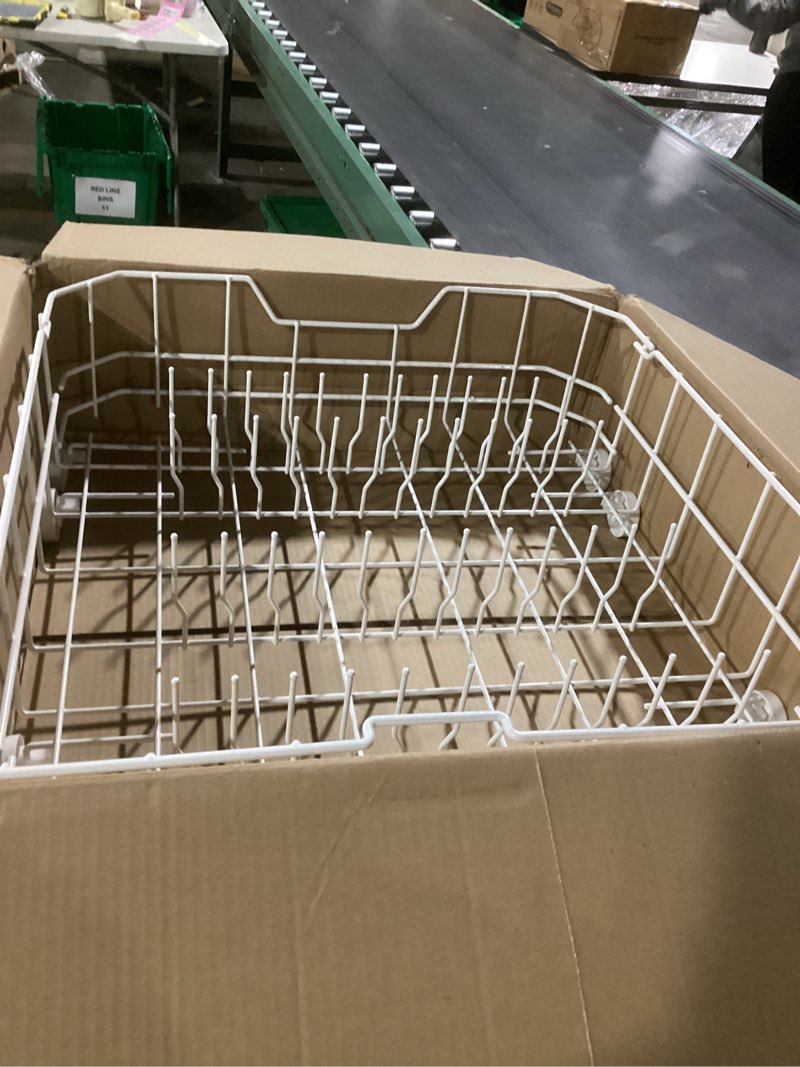 Condition photo showing Good Condition for WD28X10384 Lower Rack Assembly for GE Dishwashers Rack Replacement, Replaces WD28X10166 AP5788827 PS8746204 WD28X10165 WD28X10206 WD28X10309, Includes 8 Rollers, 22.2"D x 21.3"W x 7.3"H