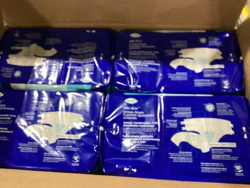 Condition photo showing New/Like New for tena proskin unisex adult diapers with tabs, maximum absorbency, medium, 56 ct medium 56