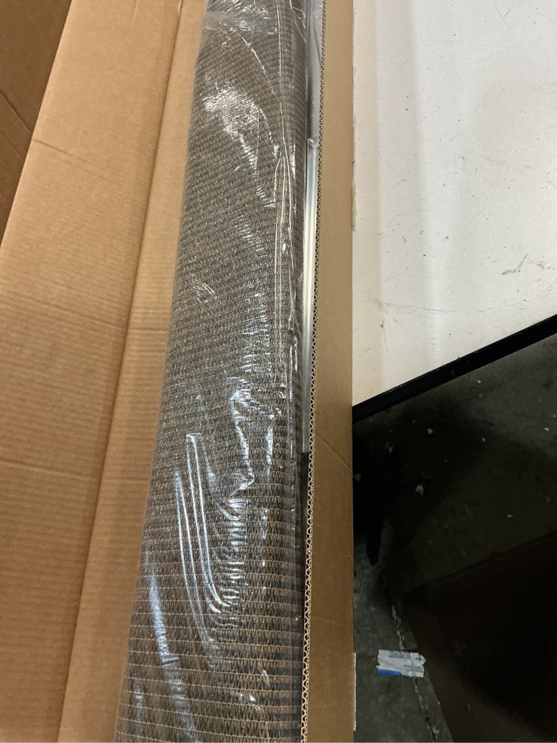 Condition photo showing New/Like New for seeye outdoor sunshade roller shades 96" w x 96" h, cordless roll up shade blinds privacy screen with 90% uv protection, exterior patio shade cloth for porch pergola balcony backyard windows, mocha mocha 96"w x 96"h
