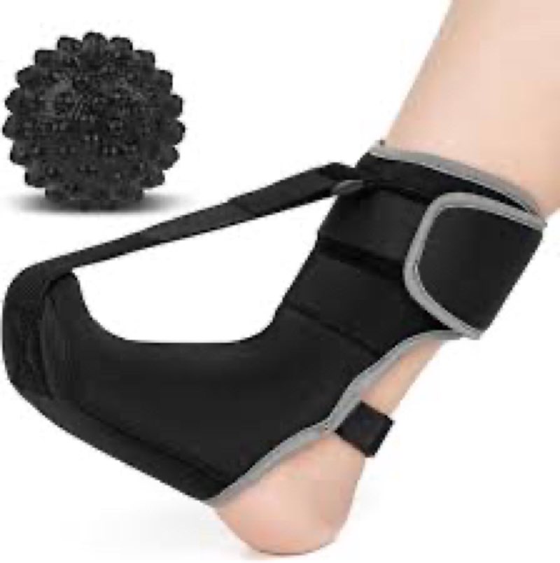 plantar fasciitis night splint with massage ball for plantar fasciitis relief, comfortable plantar f