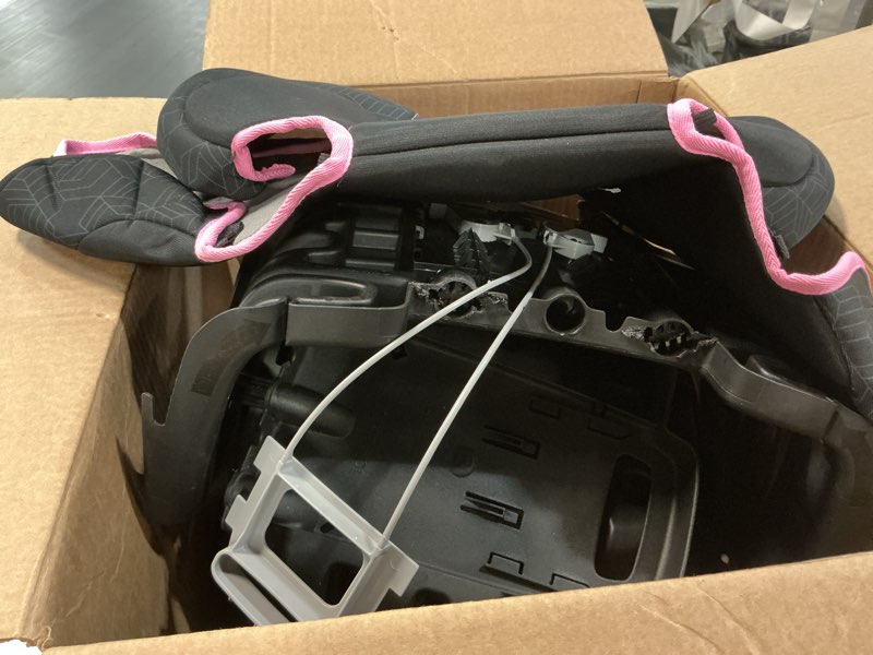 Condition photo showing Good Condition for Evenflo GoTime LX High Back Booster Car Seat Terrain Pink