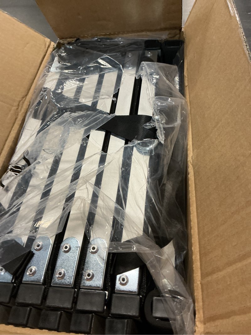 Condition photo showing New/Like New for dog stairs for large dogs - 6 step foldable dog ramp for car 43in non-slip surface support up to 230lbs - suitable for suv truck designed specifically for disabled dogs 6-steps 16" w x 38-43" h