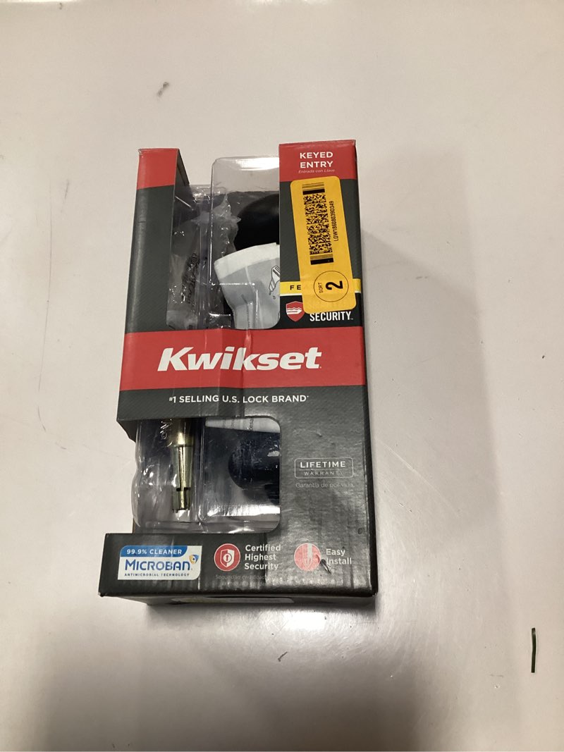 Condition photo showing As Is for Kwikset Juno Keyed Entry Doorknob Featuring Smartkey Security™ in SN