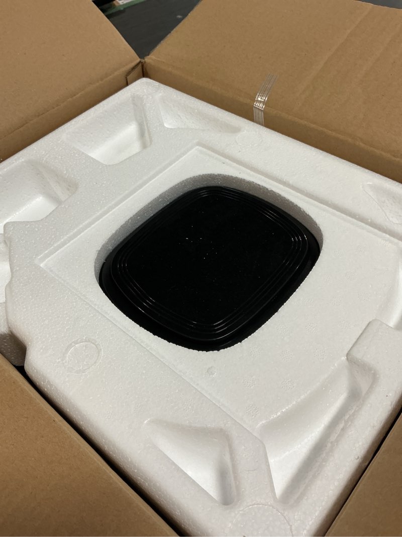 Condition photo showing As Is for ninja xl air fryer | 5.5 qt capacity fits 3lbs of wings | 5-in-1 air fry, roast, bake, reheat & dehydrate | 400°f max temp | 1750 watts | with dishwasher safe parts & recipe guide | grey | af150amz 5.5 qt xl