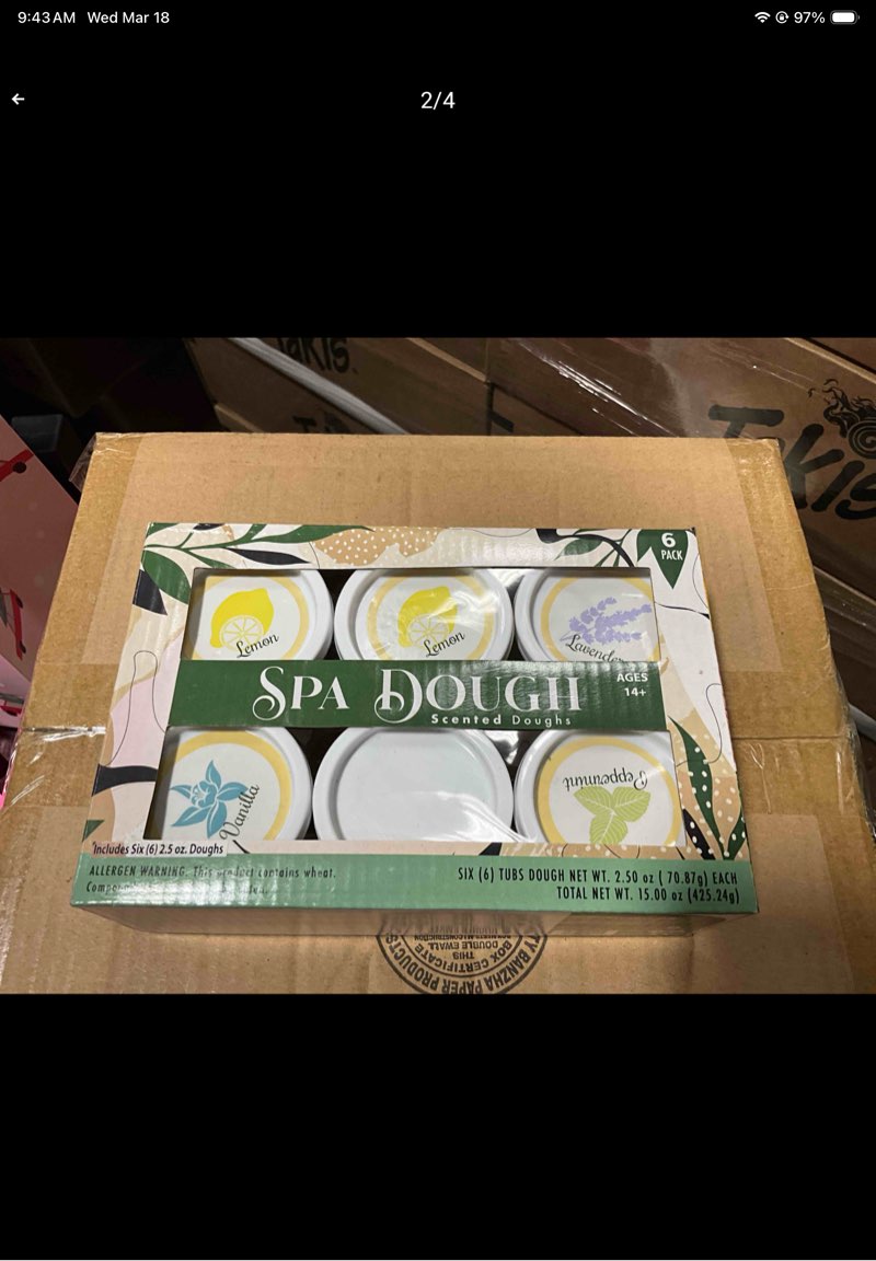 Condition photo showing New/Like New for creative kids 6 pc spa dough scented dough set, aromatherapy