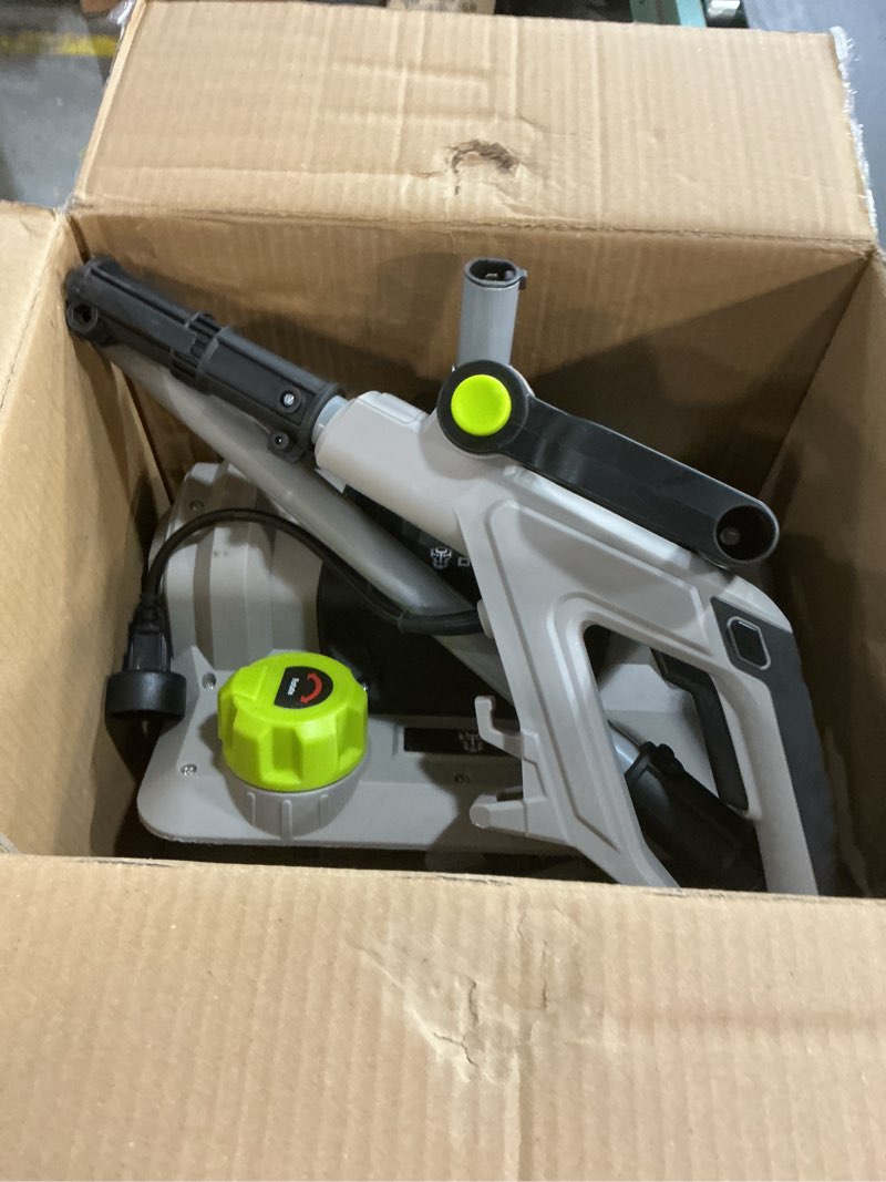 Condition photo showing As Is for 14-Inch Corded Electric Snow Blower, 1500w High-Power Snow Blower, 3500rpm Speed, 20-Foot Snow Throwing Distance with Adjustable Chute and 12A Brushed Motor, Suitable for Yards, Driveways, Sidewalk