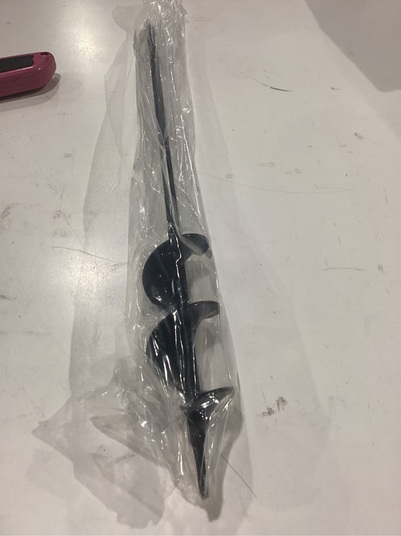 Condition photo showing New/Like New for sproot garden auger drill bit for planting 1.6x16.5 inch - umbrellas and fences auger post hole digger for gardening and spiral bulb planter tool – 3/8 inch hex drive compatible 1.6 x 16.5 inch (1 pack)
