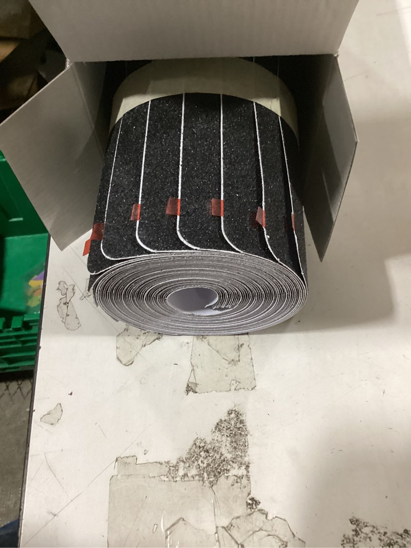 Condition photo showing New/Like New for outdoor stair treads non slip 30" x 8" - 12-pack weather resistant exterior grip tape for wooden steps - non slip stair treads - anti skid strips - waterproof 80-grit adhesive treads black - outdoor 8" x 30" x 12p