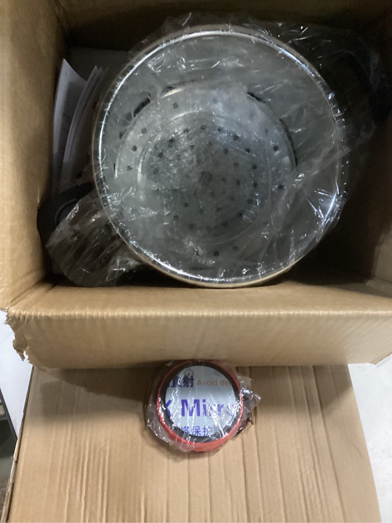 Condition photo showing Good Condition for 18/8 Stainless Steel Pressure Cooker 8 Qt, [One-Hand Locking] Pressure Cooker,[3-In-1] Olla de Presion, Induction,Gas Stovetop Compatible, Includes Glass Lid & Steamer Rack 8 Quarts