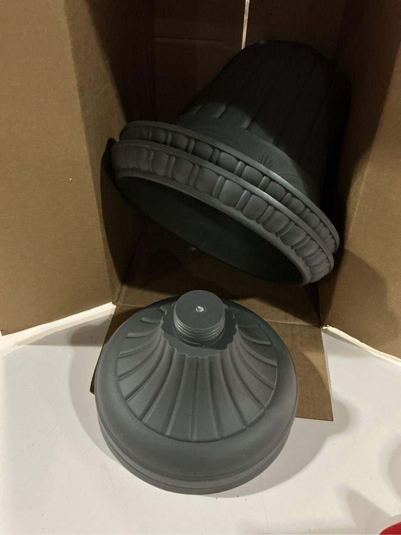Condition photo showing Good Condition for bloem grecian urn planter 18" charcoal gray