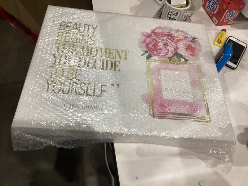 Coco chanel wall canvas