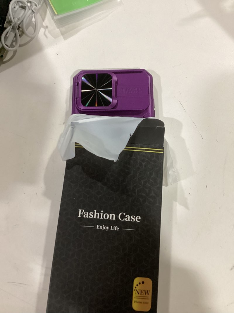 Condition photo showing New/Like New for for iPhone 16 Pro Max Wallet Case with Camera Cover, Built-in Card Holder (4-5 Cards) & Military Grade Protection, Heavy Duty Women Men Protective Phone Case for iPhone 16 Pro Max, Dark Purple Dark Purple iPhone 16 Pro Max, 6.9"