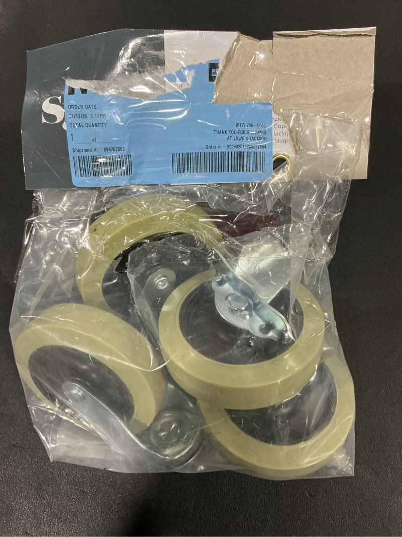 Condition photo showing Good Condition for Style Selections 4 -Pack 4-in Rubber Swivel Caster