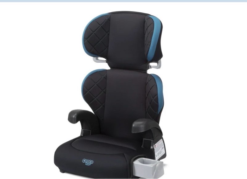 cosco kids pronto trend belt-positioning toddler booster car seat, spindrift  