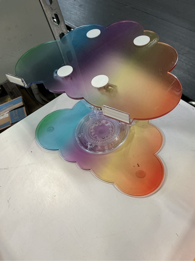 Condition photo showing As Is for (pack of 2)vivitar acrylic laptop stand - cloud iridescent