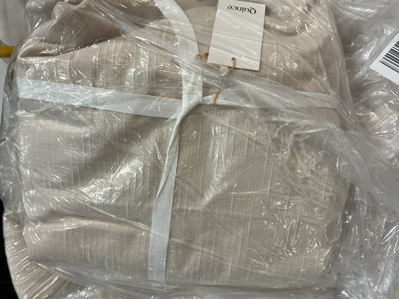Condition photo showing New/Like New for cotton slub curtain - single panel, 48x108, natural