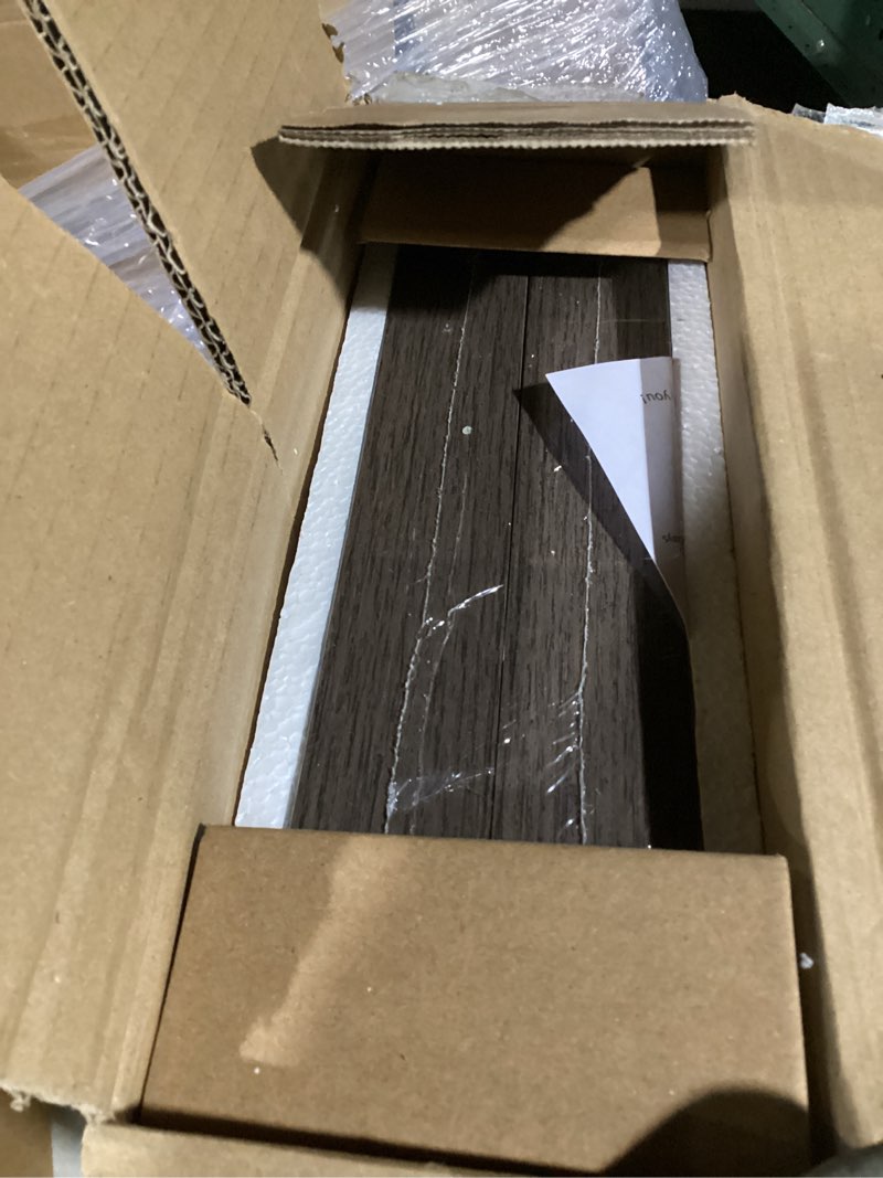 Condition photo showing Good Condition for AMADA HOMEFURNISHING Floating Shelves for Wall, Wall Shelves for Living Room, Bedroom, Bathroom, Kitchen & Home Office Organization, Bathroom Shelves with Hidden Brackets, 22 lbs Max Load, AMFS44B Black 23.6 Inches