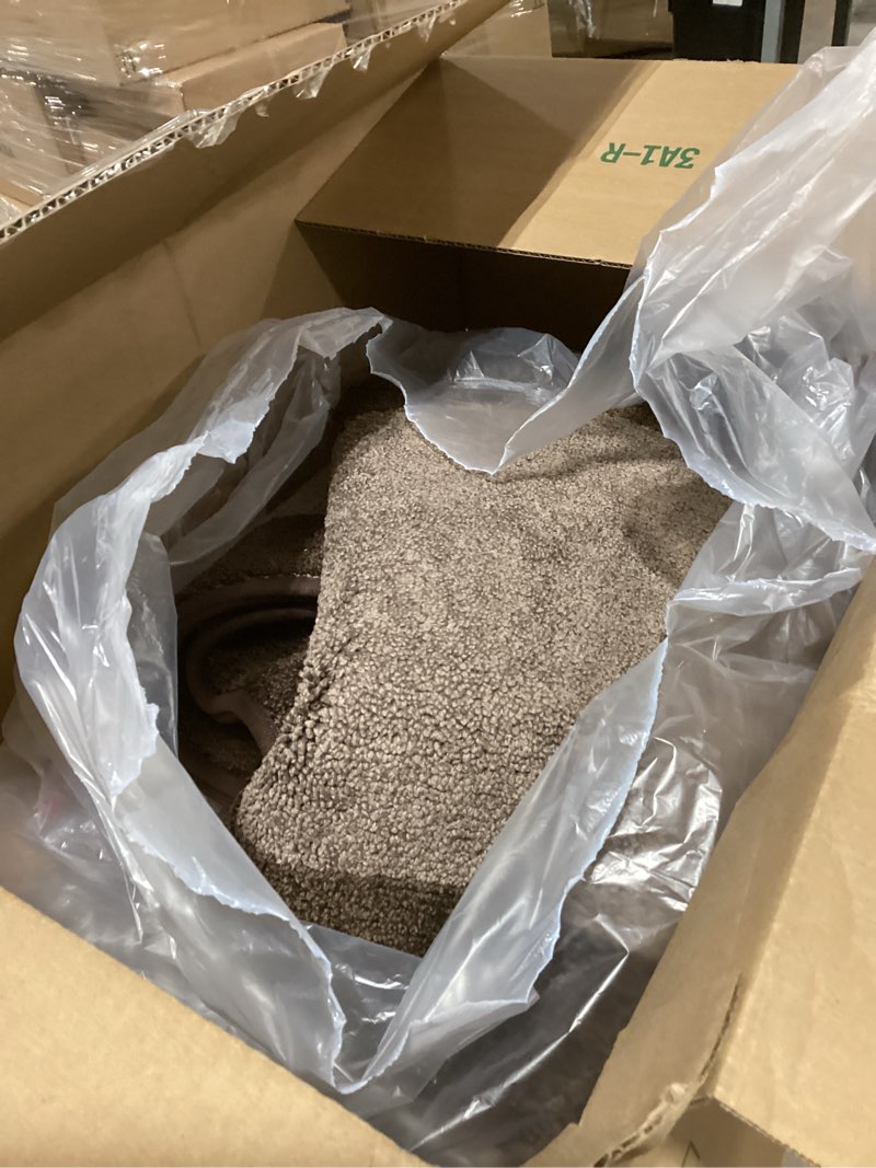 Condition photo showing As Is for Machine Washable Kitchen Rugs Set of 2, (24" x 36"+ 24" x 60"), Non Slip Kitchen Mats for Floor, Absorbent Entrance Runner Rugs for Bedroom, Hallway, Bathroom, Door (Roll Packing) 24" x 36"+ 24" x 60" Brown