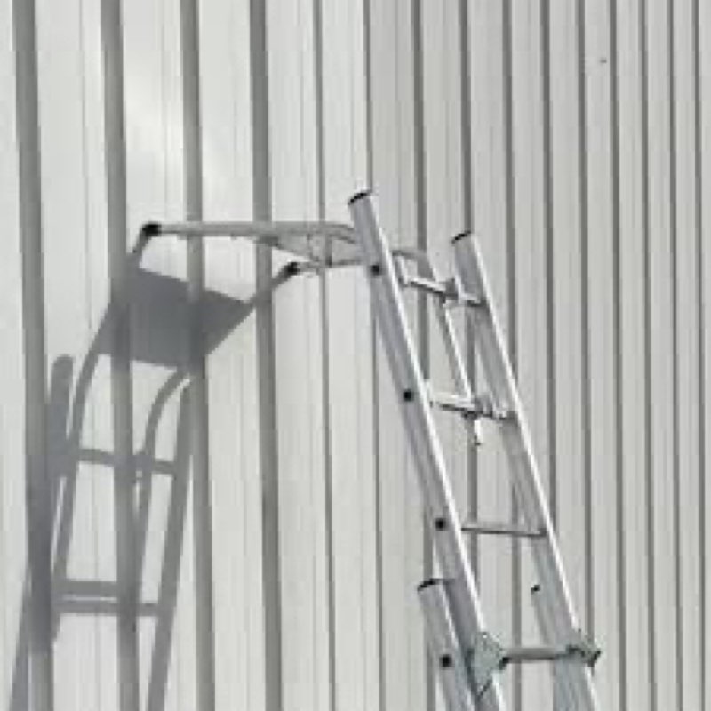 telescopic wall spreader/facade spreader from 0.5 m to 0.8 m/tool shelf to keep your hands free during work or interventions at great heights.