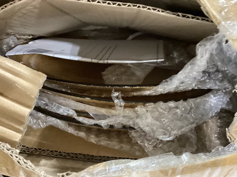 Condition photo showing New/Like New for Fortessa Archie Glass, 10.6 Inch Dinner Plate (Set of 4), Ginger Gold Ginger Gold 10.6" Dinner Plate (Set of 4)