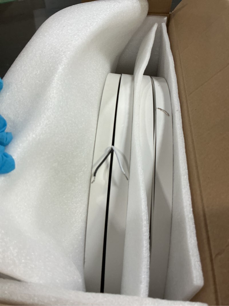 Condition photo showing Good Condition for 6PK 15.8 Inch Dimmable Flush Mount LED Ceiling Light Fixture, 32W,3200LM,3000K/4000K/6000K CCT Selectable,0.67 inch Super Slim LED Ceiling Light for Bedroom,Hallway,Kitchen White Dimmable-15.8inch-6pk