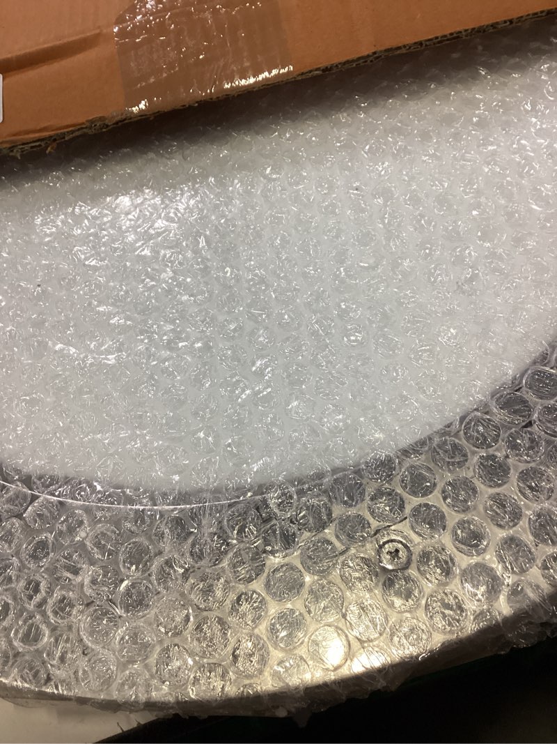 Condition photo showing Good Condition for deep flange nickel premium aluminum premium nautical porthole window with a transparent glass | kitchen home decor porthole window | nagina international (nickel, 18 inches) nickel 18 inches