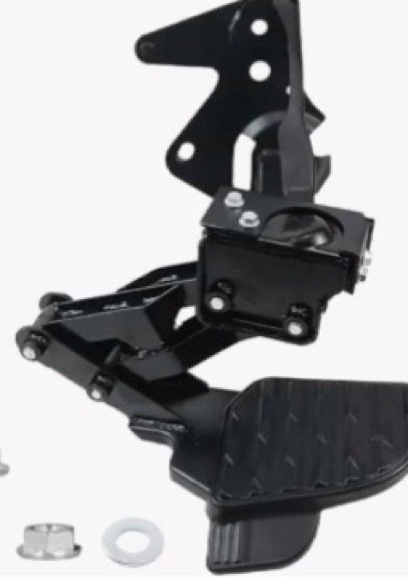 rear bed step retractable bumper step compatible with dodge ram 1500 dt dual exhaust vehicles 2019-2