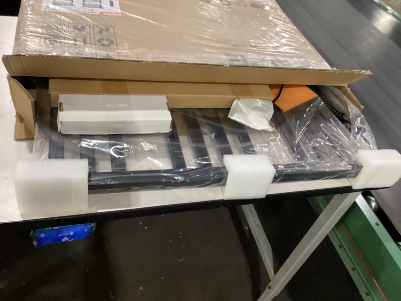 Condition photo showing Good Condition for enze smart heated towel rack, 11-bar wall-mounted electric towel warmer with shelf, wi-fi app control, adjustable temperature & 24h timer, low carbon steel, ipx5, plug-in/hardwired, gray 19.69"x33.46" gray