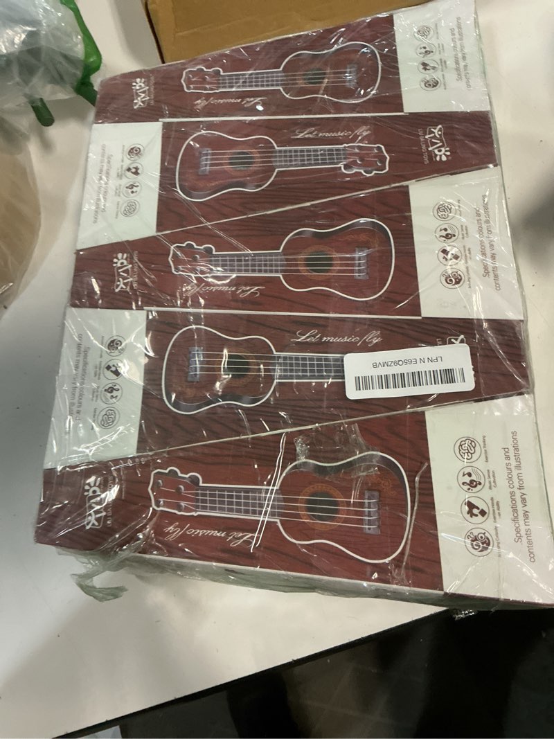 Condition photo showing New/Like New for 15 pcs kids toy guitar 10 inch mini classical ukulele guitar toy beginner rhyme developmental musical instrument toddlers ukulele guitar cute guitar toy for toddler educational toy supplies