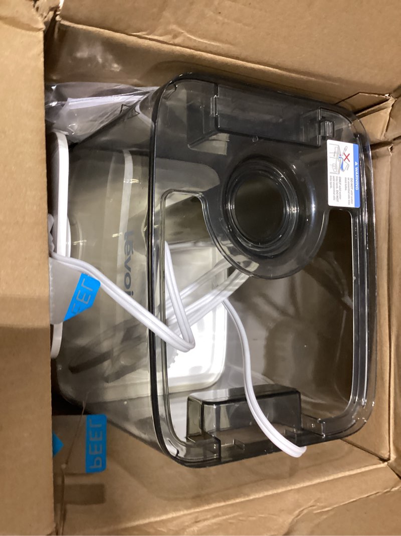 Condition photo showing Good Condition for LEVOIT Smart Humidifiers for Bedroom Large Room Home,(6L) Cool Mist Top Fill Essential Oil Diffuser for Baby & Plants,Smart App & Voice Control, Rapid Humidification & Auto Mode-Quiet Sleep Mode, Gray