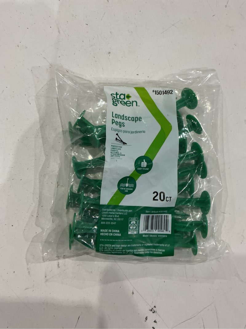 Condition photo showing New/Like New for sta-green 20-pack 4.5-in plastic anchor landscape stake