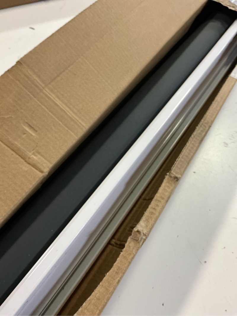 Condition photo showing Good Condition for genimo 100% blackout roller window shades, window blinds cordless with thermal insulated, uv protection fabric, mini french door blinds for home, bedroom, office, black, 36" w x 72" h black 36"w x 72"h