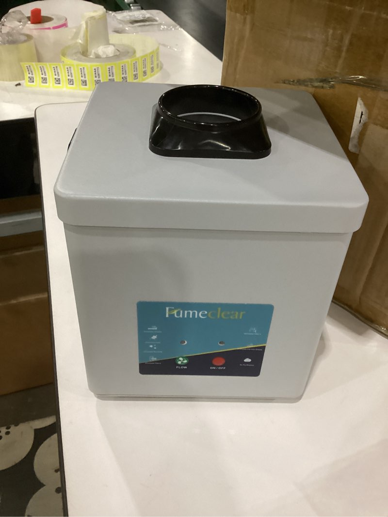 Condition photo showing Good Condition for fumeclear solder fume extractor - powerful 100w suction 200m³/h, low-noise, 3-stage filtration system with 12pcs filters for laser welding smoke absorption and desktop soldering