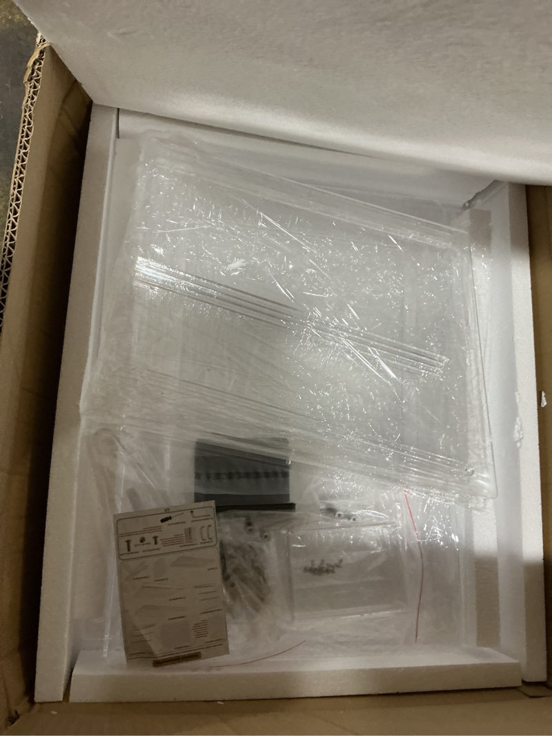 Condition photo showing Good Condition for bakery display case, pastry display case countertop 2 tier tray, display cabinet box for baking enthusiasts, acrylic clear boxes for bread pastry desserts food cookie