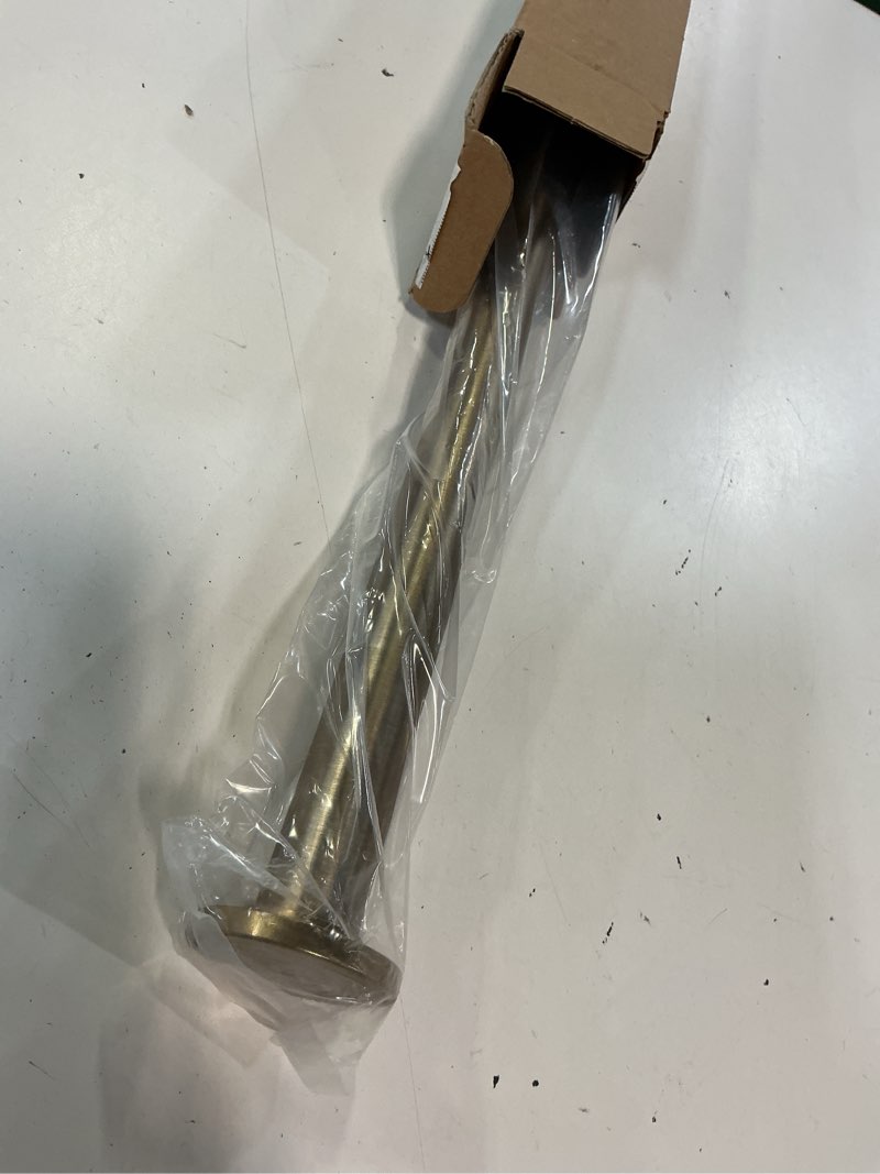 Condition photo showing New/Like New for ivilon tension curtain rod - spring tension rod for windows or shower, 36 to 54 inch. warm gold 36" to 54" warm gold