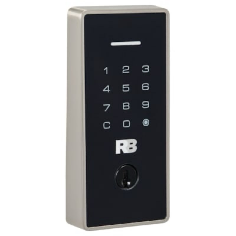 reliabilt rollins satin nickel keypad electronic deadbolt lock