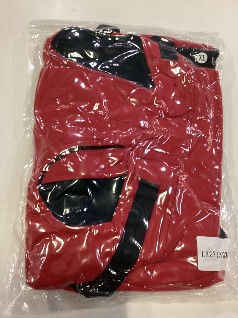 Condition photo showing New/Like New for norbi small dog coat with harness built in for winter, waterproof puffer jacket vest for small medium breeds, easy walk warm gear for chihuahua yorkie puppy(pink, xl) x-large pink