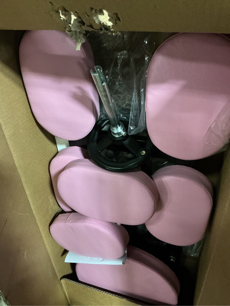 Condition photo showing Good Condition for leg stretcher, 220lbs split machine for fexibility & splits training, 0-200° adjustable stretching equipment for home gym, heavy duty steel frame leg stretching training machine pink