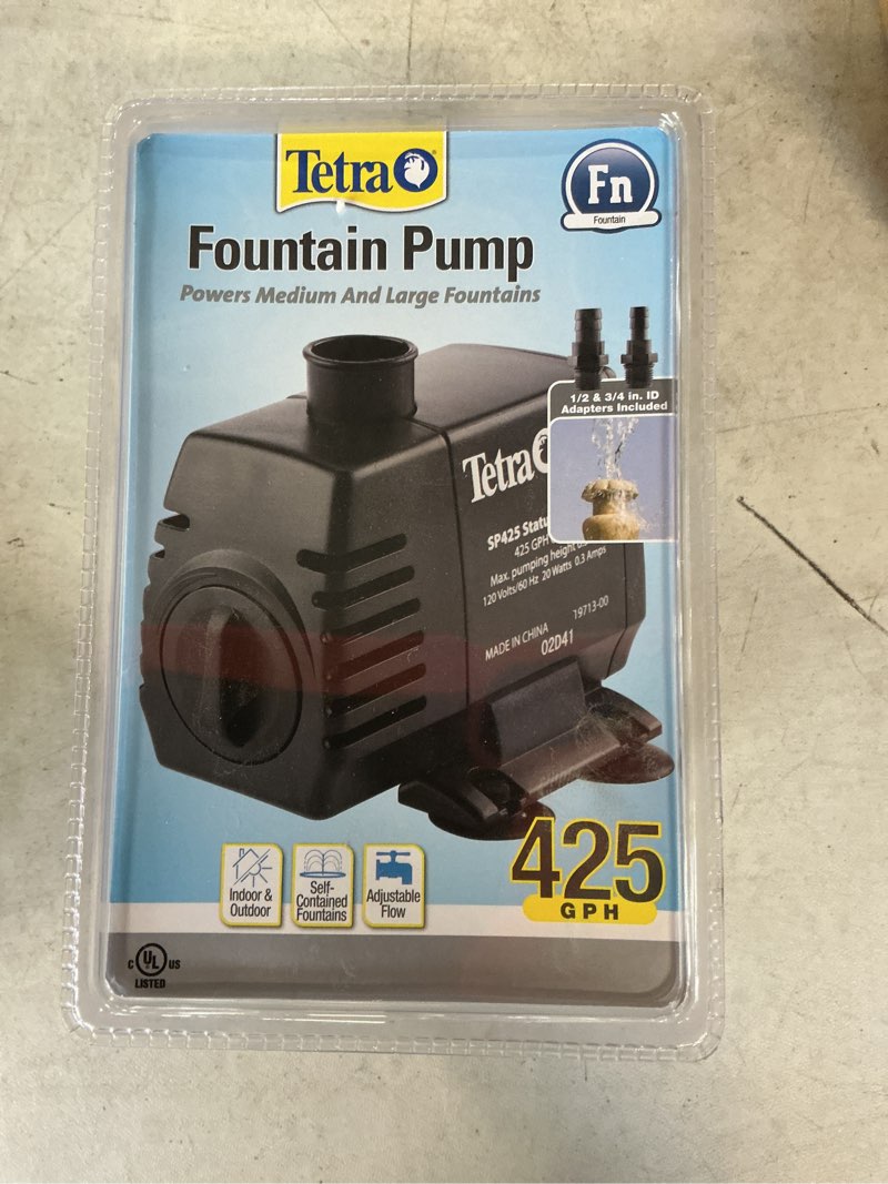 Condition photo showing New/Like New for Tetra Pond 956676 425 GpH Fountain Pump