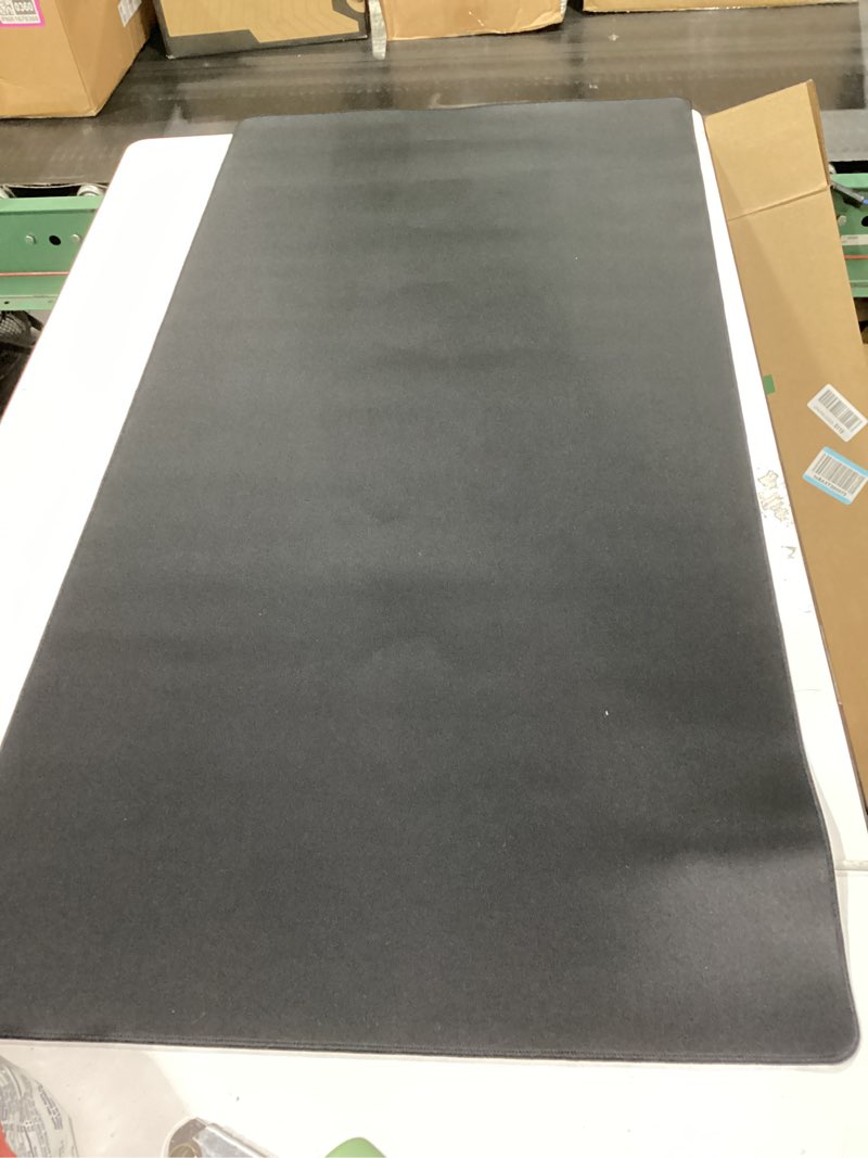 Condition photo showing Good Condition for large extended gaming mouse pad with stitched edges, 47.3 x 23.6 in desk pad durable non-slip natural rubber base, waterproof computer keyboard mat for esports pros, gamer, desktop, black black 47.3l x 23.6w inches