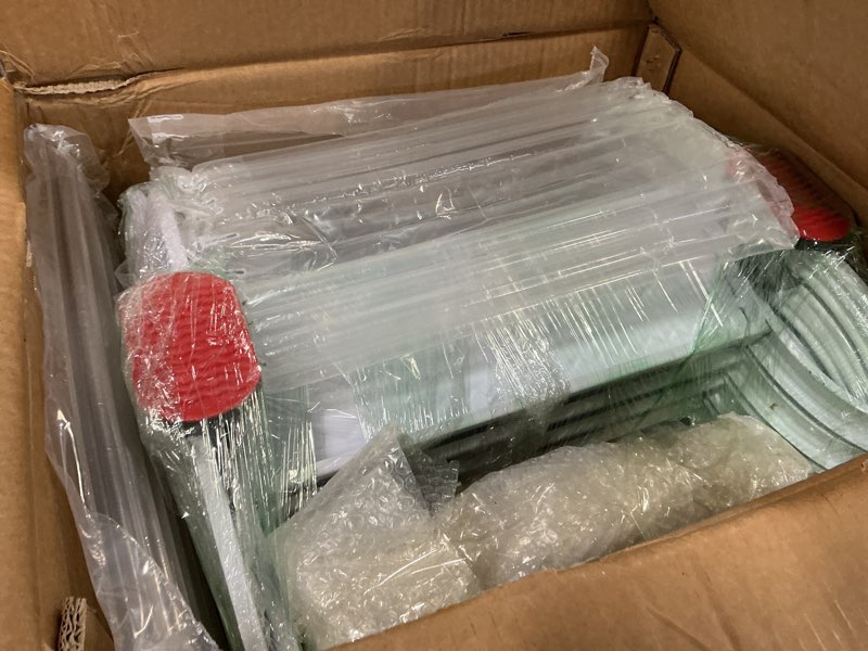 Condition photo showing Good Condition for 4 Steps Wall Mounted Folding Ladder, Indoor and Outdoor Step Ladders, Retractable Folding Stairs, Portable Camping Staircase, Pull-Down System Attic Ladder, for RV, Storehouse (White, 4 Steps) White 4 steps