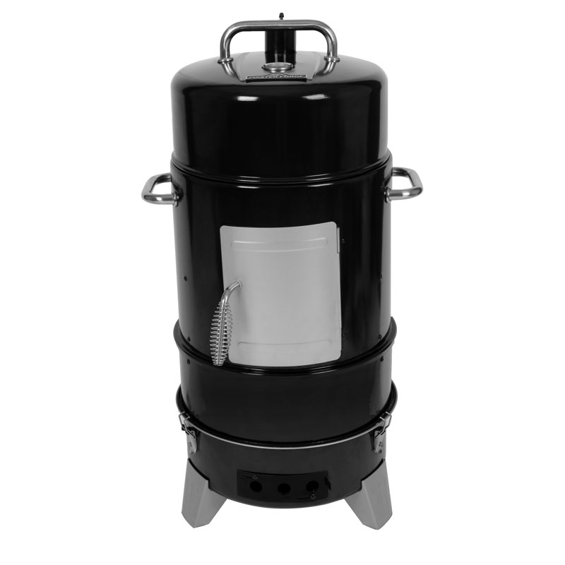 Master Forge 564-Sq. in Black Vertical Charcoal Smoker Stainless
