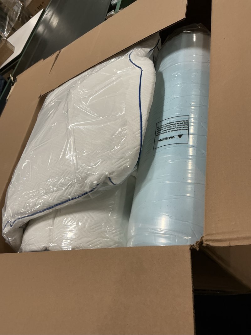 Condition photo showing Good Condition for Sleep Lab 4 Inch Memory Foam Mattress Topper - Queen Size - Cooling Gel & Pillow Top for Back Pain Queen Silky Viscose