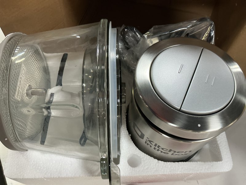 Condition photo showing Good Condition for kitchen in the box mini food processor, electric meat grinder & food chopper with 400w powerful veggie chopper-one 3 cup bowl & s blades for meat/fish/vegetable/baby food 3cup(1bowl)