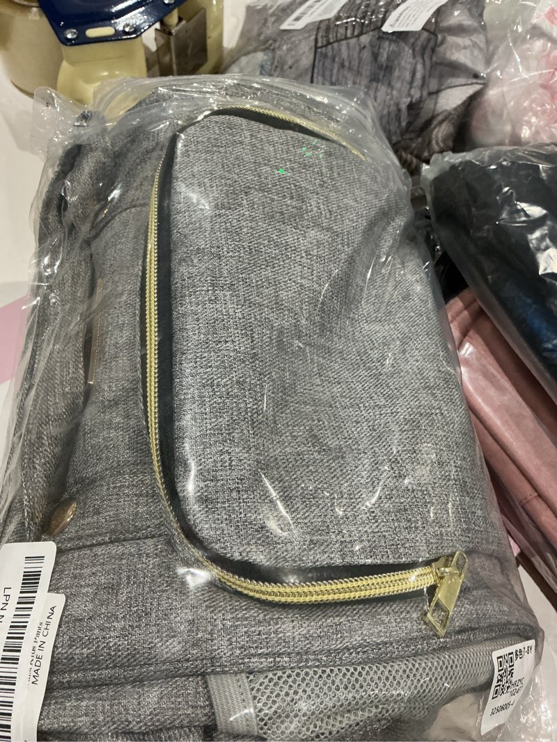 Condition photo showing Good Condition for fhelad small diaper bag backpack, toddler diaper bags waterproof multi-function newborn baby stylish mini crossbody diaper bag, gray