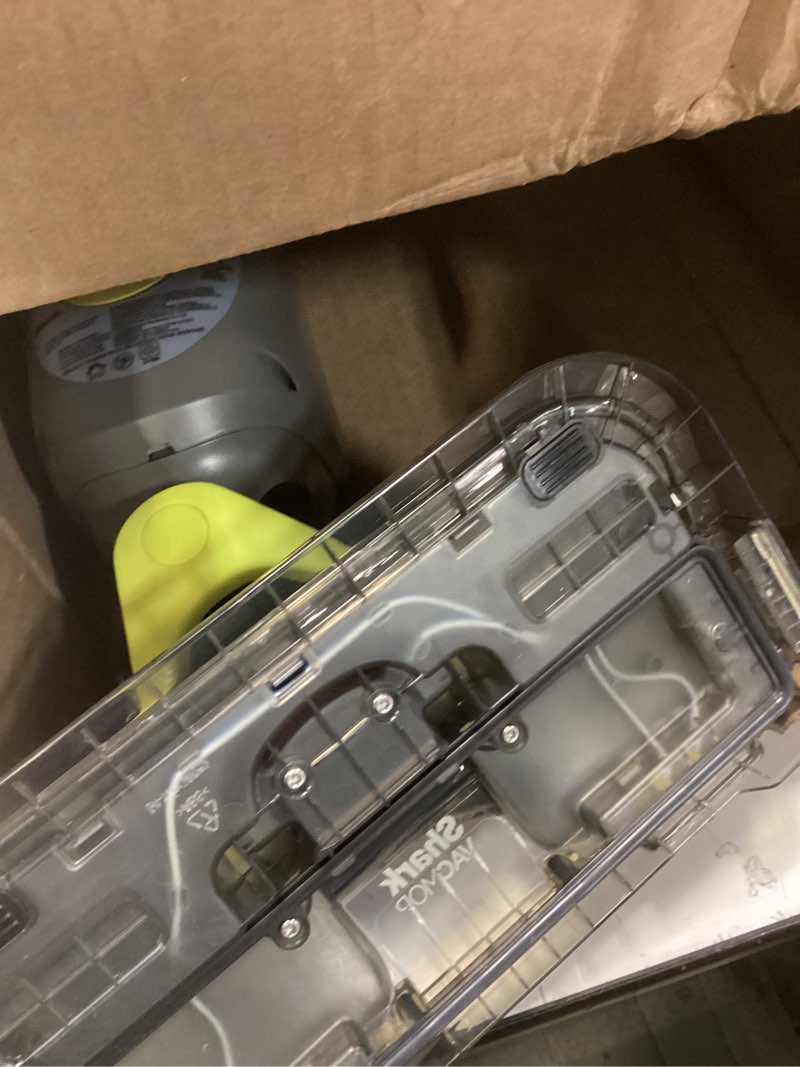 Condition photo showing As Is for Shark VACMOP Cordless Hard Floor Cleaner, Vacuum and Spray Mop, Powerful Suction, Lightweight, LED Headlights, Includes 4 Disposable Pads, 12oz Multi-Surface Cleaning Solution, Gray, VM252 Gray - 4 Pads
