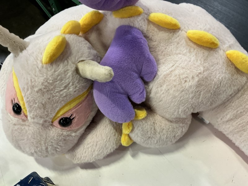 Condition photo showing Good Condition for ikasa 30" giant dragon stuffed animal,zipper-free soft plush, full stuffing | extra plump full body filling, child-safe one-piece design, cute hugging dinosaur plush pillow gift for kids, girls & adults