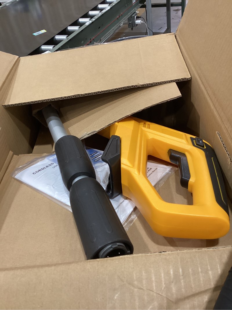 Condition photo showing Good Condition for 12" Cordless Snow Shovel (NO Battery) Compatible with Dewalt 20V Max Battery, Electric Snow Shovel with Directional Plate & Adjustable Front Handle, Cordless Snow Blower for Driveway/Patio/Sidewalk For Dewalt 20V Battery(Yellow)