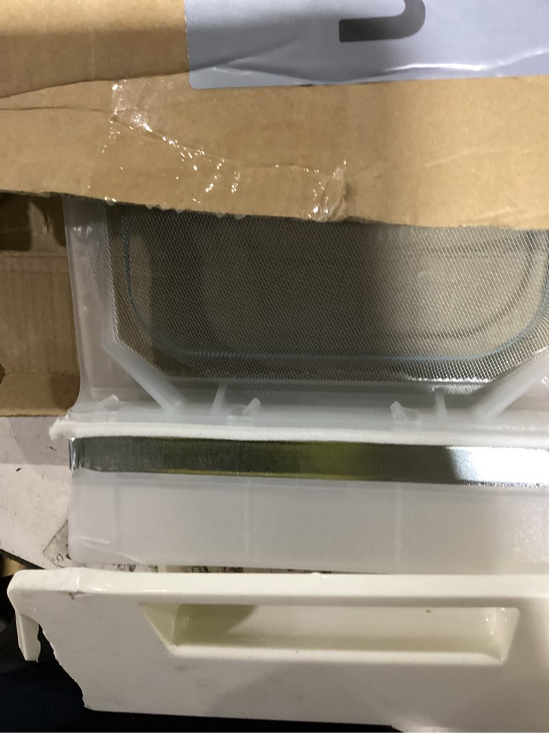 Condition photo showing As Is for gtd42easj2ww gtd33eask0ww gtd65ebsj3ws gtd45easj2ws gtd42gasj2ww gtd65gbsj3ws dryer lint trap replacement for ge dryer, we03x23881 ps11763056 stainless steel metal screen with cleaner kit brush